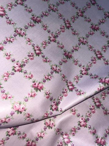 Prachtige stof Cyrus Clark collectie “Sally Anne” Gemaakt in, Antiek en Kunst