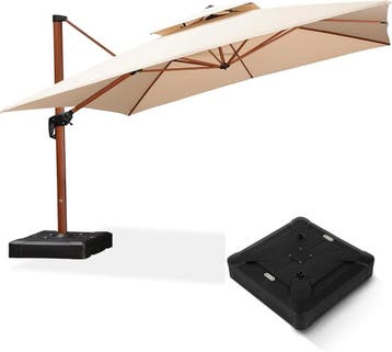 Aluminium Zonnescherm 300x400 | 35% Korting, Kantelbaar, Ophalen of Verzenden, 3 tot 4 meter, Zweefparasol