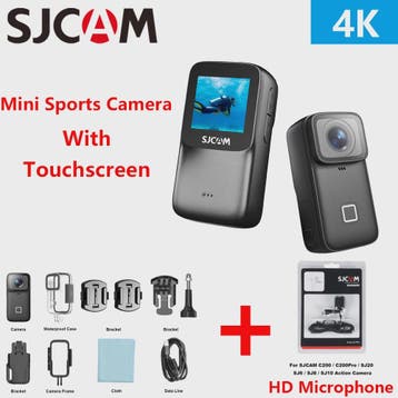 SJCAM C200PRO 4K Action Camera met Microfoon & WiFi - Compac, Verzenden, Nieuw