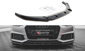 Voorspoiler Audi S4 / A4 S-Line B9 V.3 Glanzend Zwart, Ophalen of Verzenden, Nieuw