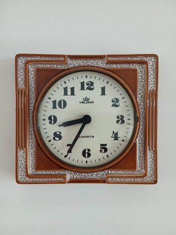 wandklok - Velona - Vintage Keramiek - 1970-1980 -
