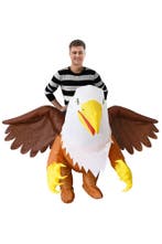 KIMU® Opblaas Kostuum Griffioen Adelaar Opblaasbaar Pak Voge, Carnaval, Nieuw, Overige maten, Ophalen of Verzenden