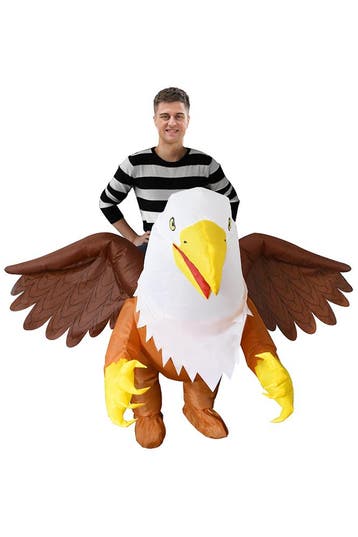 KIMU® Opblaas Kostuum Griffioen Adelaar Opblaasbaar Pak Voge, Carnaval, Nieuw, Overige maten, Ophalen of Verzenden