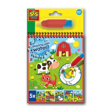 Kleuren met water kleurboek Boerderij (Knutselpakketten), Verzenden, Nieuw, Knutselen