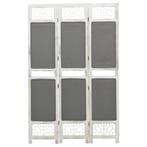 vidaXL Kamerscherm met 3 panelen 105x165 cm stof grijs, Verzenden, Nieuw