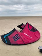 2025 North Reach Kite 8m Rubine Red R, Ophalen of Verzenden, Gebruikt, 8 m², Kite