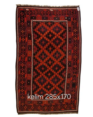 Tribal Kelim Afganistan 285x170 wollen vloerkleed, Huis en Inrichting, Kelim wollen vloerkleed perzisch tapijt handgeknoopt afganistan
