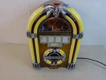 Vintage retro mini-jukebox radio met ingebouwde, Nieuw