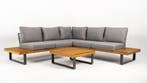 Hoek Loungeset - Malta - Aluminium - Teak - Datho Outdoor, Verzenden, Nieuw