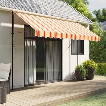 vidaXL Vervangingsdoek voor luifelrok gestreept 330x20 cm, Verzenden, Nieuw
