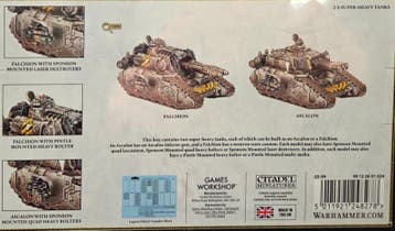 Falchion or Ascalon Super Heavy Tanks (warhammer nieuw), Ophalen of Verzenden, Nieuw