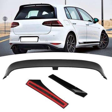Clubsport Spoiler Glans Zwart Volkswagen Golf 7 13-20 RL468, Auto-onderdelen, Nieuw, Achter, Volkswagen