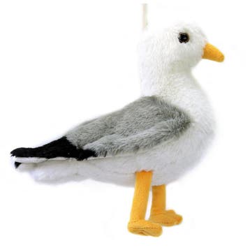 Creation zeemeeuw knuffel - pluche - grijs/wit - met geluid, Verzenden, Nieuw