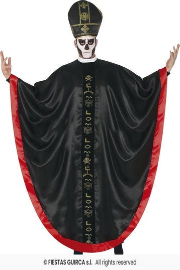 Satantische Kardinaal Kostuum Zwart/Rood, Ophalen of Verzenden, Nieuw