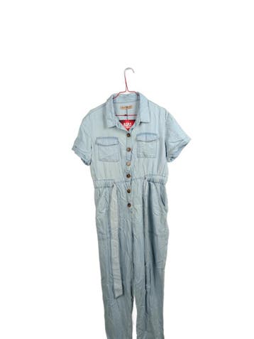 Denim Co. Tuinbroek Dames maat M Blauw Vintage, Maat 38/40 (M), Blauw, Ophalen of Verzenden, Gedragen