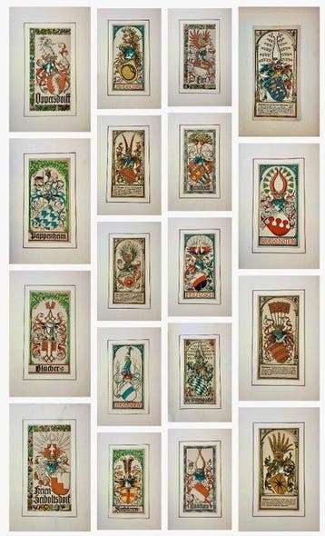 Otto Hupp (1859–1949) - Heraldic Coats of Arms (Lot of 18) -, Antiek en Kunst
