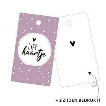 3x Cadeaulabel  Lief kaartje (Per 3 stuks, Cadeaulabels), Ophalen of Verzenden, Nieuw