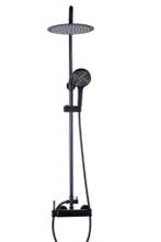 Regendoucheset Zwart Messing | 25cm | Scherpe Prijs | Nu!, Ophalen of Verzenden, Nieuw, Rvs, Douche