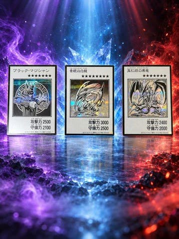 Konami - 3 Card - Yu-Gi-Oh! - Blue-Eyes White Dragon Foil, Nieuw