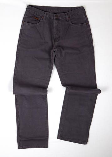 Wrangler herenbroek grijs – jeans 34-34, Verzenden, Zo goed als nieuw