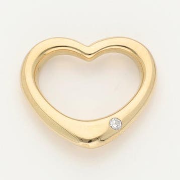 Hanger - 14 karaat Geel goud Diamant (Natuurlijk)