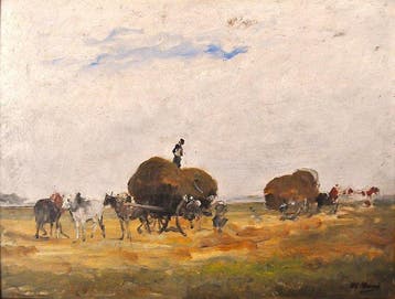 Adolphe Charles Marais (1856-1940) - La fenaison, ecole de