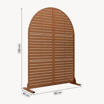 Tuinscherm Nodepp privacyscherm 180x90x40 cm bruin casa.pro, Verzenden, Nieuw
