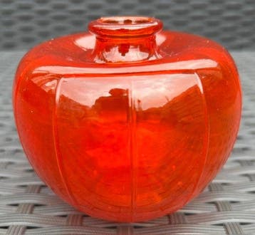 Glasfabriek Leerdam - A.D. Copier - Vaas - Glas - Oranje