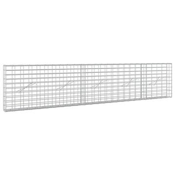 vidaXL Gabion met 5 mm Draad en 5x10 cm Gaas 250x10x50 cm, Verzenden, Nieuw, IJzer