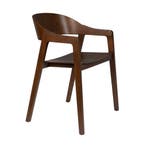 *WOONWINKEL* Dutchbone Westlake Stoel Van Gebogen Hout Walno, Verzenden, Nieuw, Bruin, Hout
