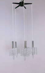 Doria - Plafondlamp - Glas, Metaal, Chroom
