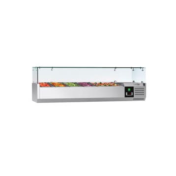 GGM Gastro | Opzetkoelvitrine PREMIUM - 1400x395mm - 6x GN |, Verzenden