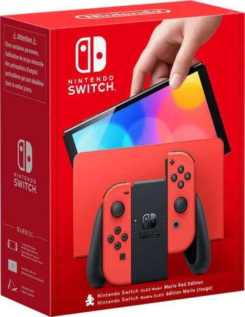 Nintendo Switch OLED Mario Edition in Doos (Nette Staat), Ophalen of Verzenden, Zo goed als nieuw