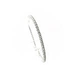 Witgouden tennisarmband met diamant; 1,00 ct., Gebruikt, Overige kleuren, Ophalen of Verzenden, Met edelsteen