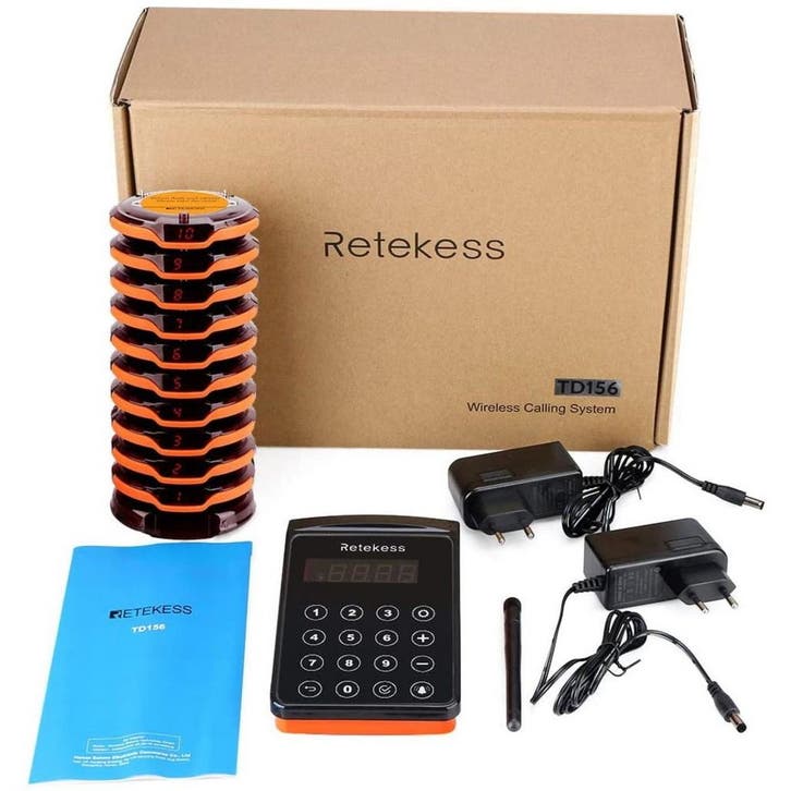 Retekess Horeca oproepsysteem - kunststof - waterdicht IP..., Auto-onderdelen, Elektronica en Kabels, Nieuw, Ophalen of Verzenden