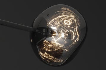 Hanglamp LIQUID DIAMOND met 5 glazen lampenkappen in, Ophalen of Verzenden, Nieuw