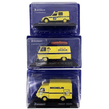 Set of 3 Michelin Scale Miniatures (Altaya/IXO): 1:43 -, Nieuw