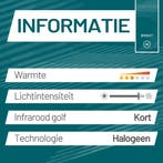 2dekans | Sunred - Artix - Bright lijn - Wit - Hangend model, Tuin en Terras, Terrasverwarmers, Ophalen of Verzenden, Zo goed als nieuw