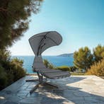 Hangstoel Elaria met zonnedak en zijvak - grijs, Tuin en Terras, Verzenden, Nieuw