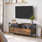 TV Meubel Industriële Stijl – 2 Laden 2 Compartimenten 120cm, Overige houtsoorten, 100 tot 150 cm, Verzenden, Nieuw