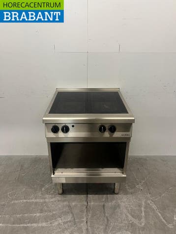 RVS Ascobloc 4 Pits Keramisch Fornuis 400V 70 cm Horeca, Ophalen of Verzenden, Gebruikt