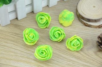 Foamroos Gemeleerd Los Groen 35 mm 50 stuks, Ophalen of Verzenden, Nieuw