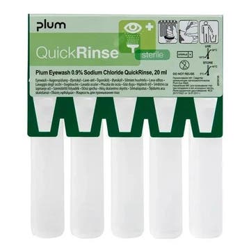 QuickRinse - 5 oogspoelampullen van elk 20 ml, Verzenden, Nieuw