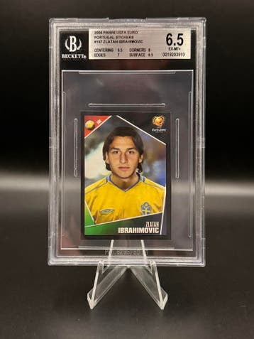 Beckett Bgs 6.5 Panini Zlatan Ibrahimovic Euro 2004 #197, Verzenden, Zo goed als nieuw, Losse kaart