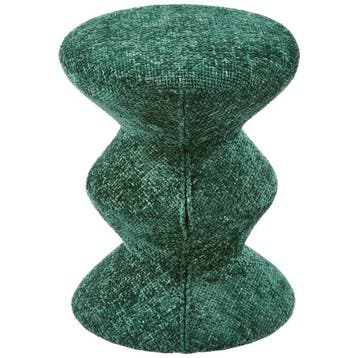 Polspotten Greenish Soft Zig Zag Kruk - Ongebruikt, Ophalen of Verzenden, Zo goed als nieuw