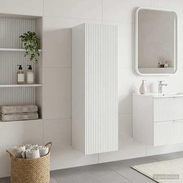 vidaXL Wand Gemonteerde Badkamerkast Hoogglans Wit 33 x 34,5, Verzenden, Nieuw