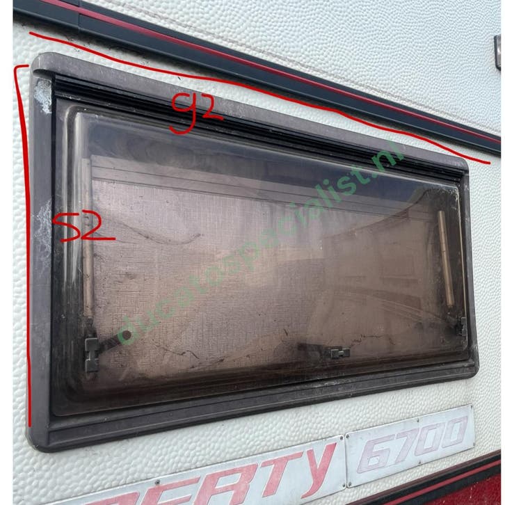 Camper raam 52cm x 92cm, Caravans en Kamperen, Camper-accessoires, Ophalen of Verzenden
