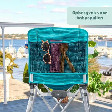 Bright Starts Pop N Dine | Tweedekansje | OP=OP, Ophalen of Verzenden, Zo goed als nieuw, Inklapstoel, Afneembaar eetblad