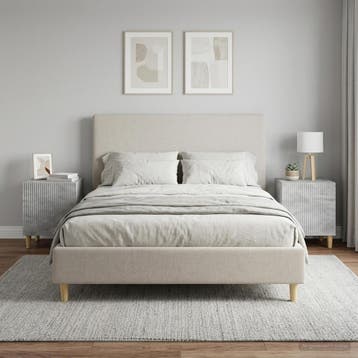 vidaXL Nachtkastje 2 st Betongrijs 43 x 34,5 x 50 cm Bewerkt, Minder dan 45 cm, Verzenden, Nieuw, Minder dan 55 cm