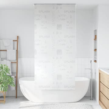 vidaXL Rolgordijn voor douche 80x240 cm splash, Verzenden, Nieuw, Grijs